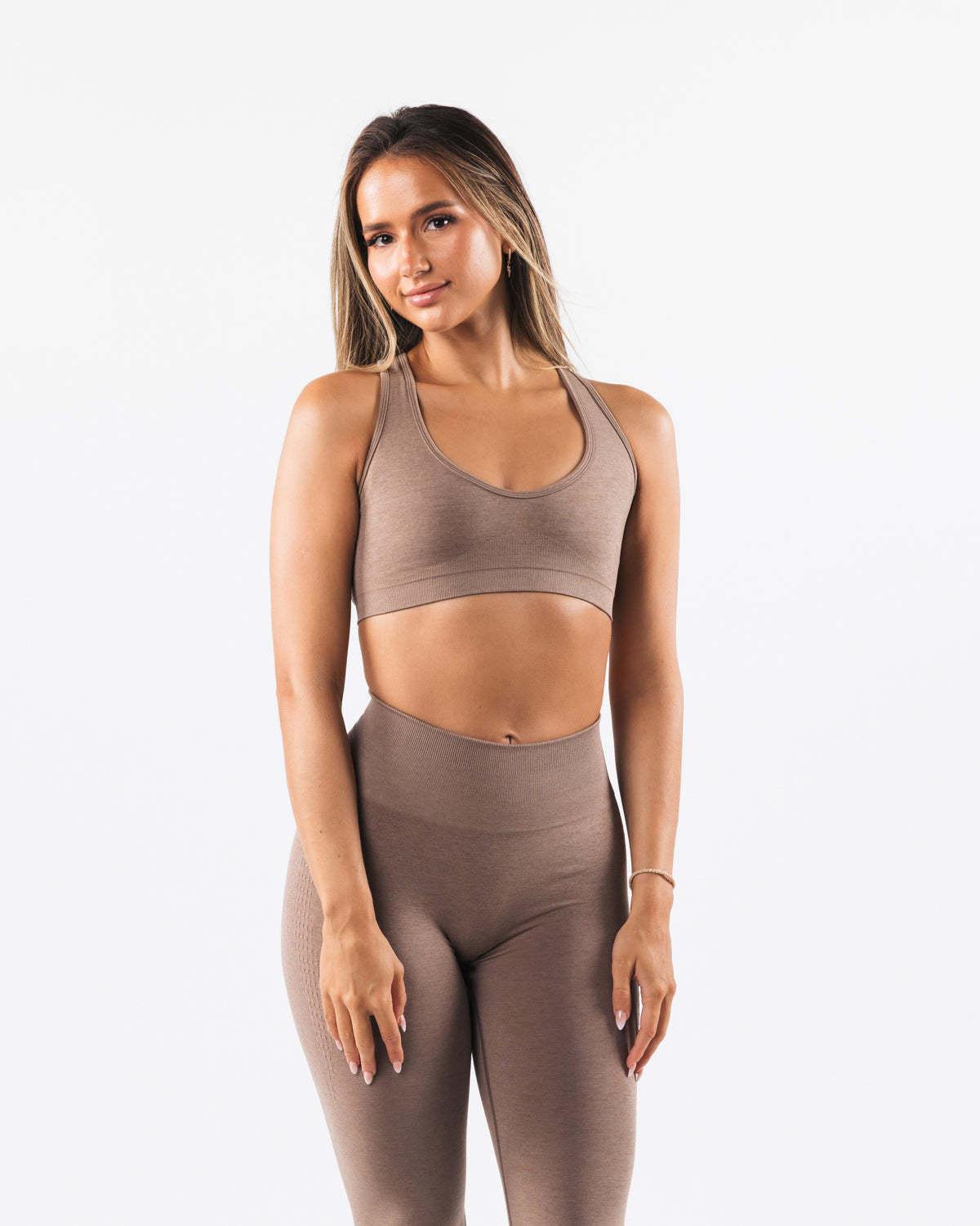 Seamless Ribbed Activewear Set for Women | Yoga Sports Bra & Leggings