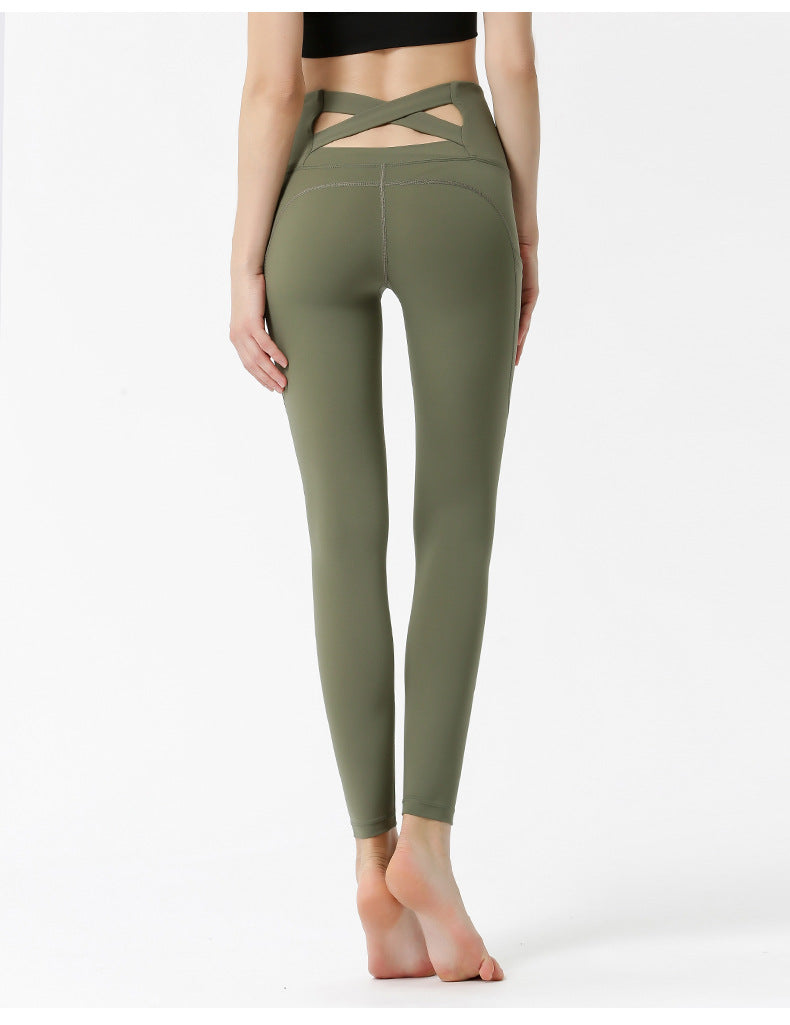 High Waist Moisture Wicking Activewear Leggings with Side Pocket