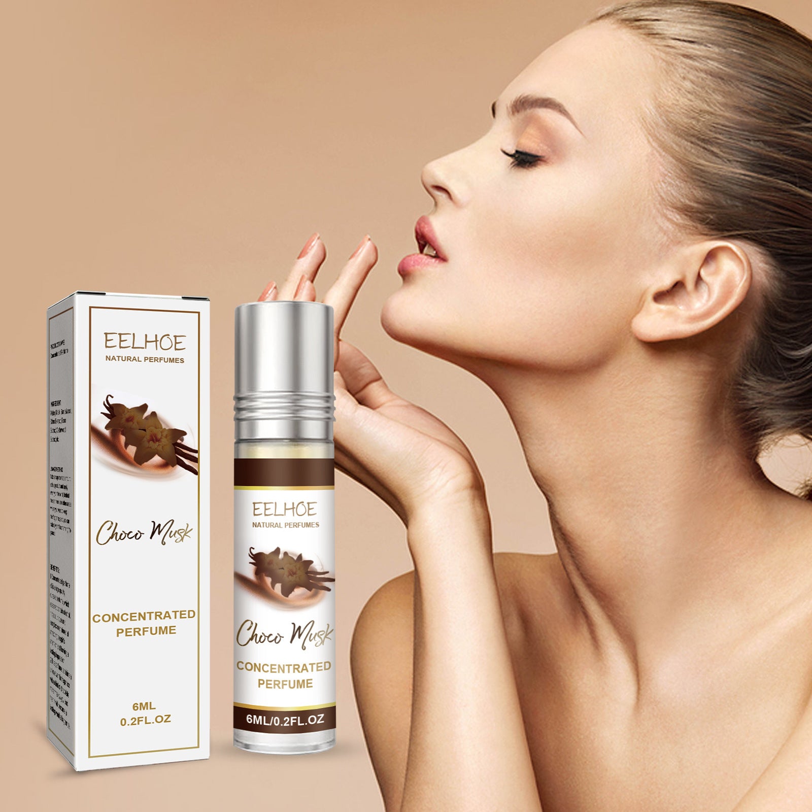 5 PCS Choco Musk Portable Concentrated Perfume Oil 6ml