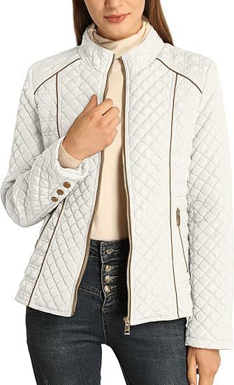 Lightweight Quilted Padded Stand Collar Zip Jacket Everyday Essential