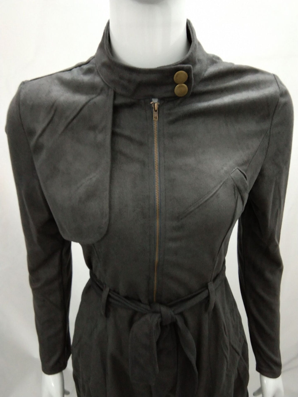 Savannah Suede Belted Trench Coat