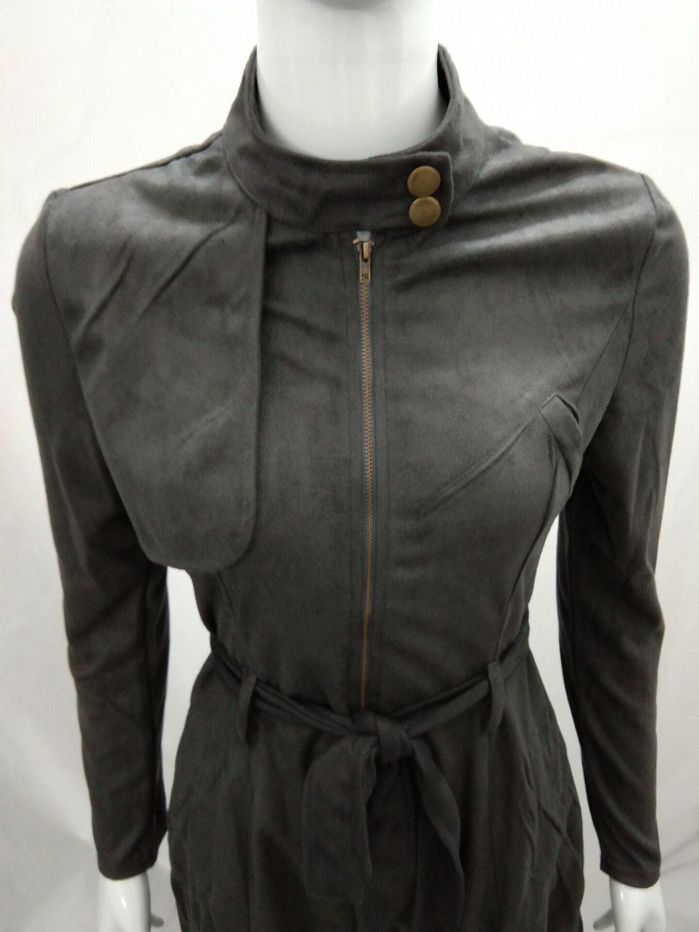 Savannah Suede Belted Trench Coat