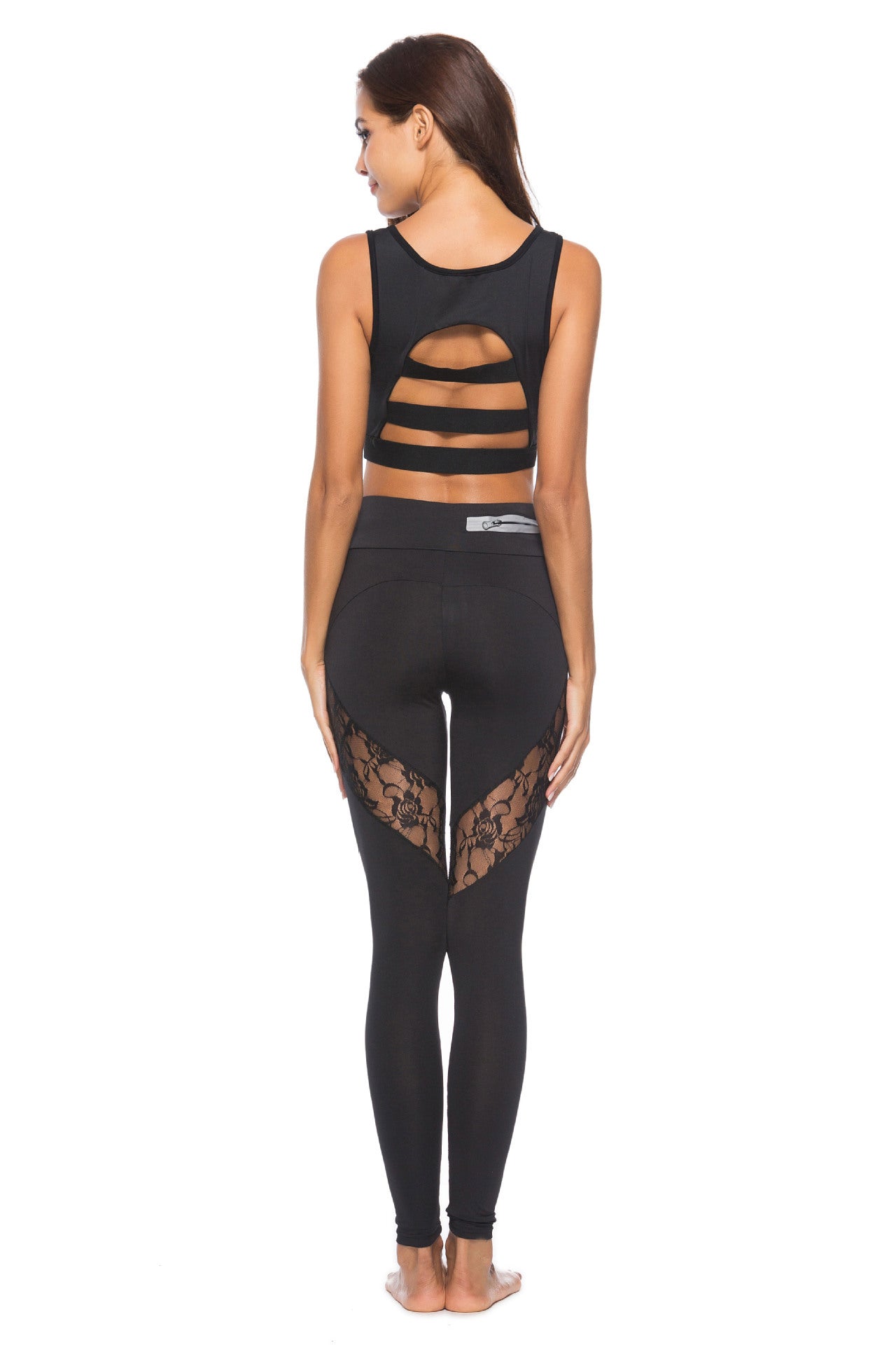 High Waisted Body Sculpting Fitness Leggings with Stylish Leopard Print Panels