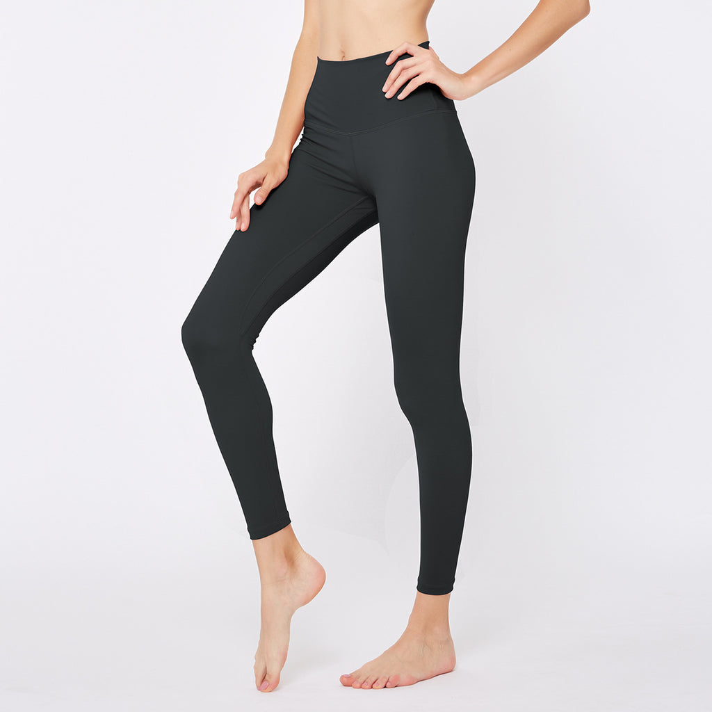 Sculpting High Waist Double Sided Nylon Yoga Fitness Leggings