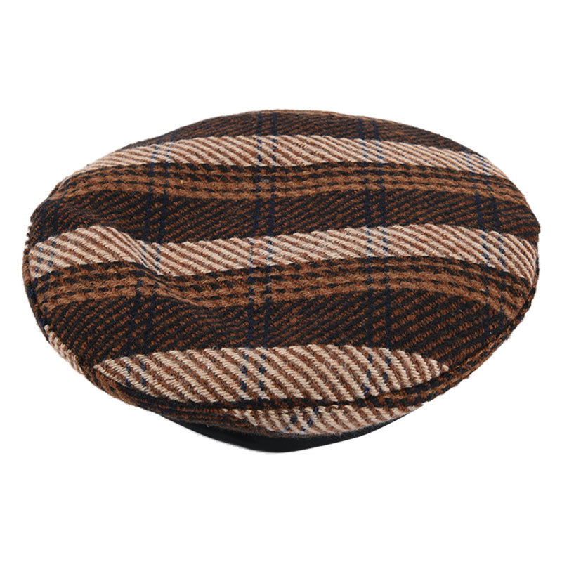Excellent Quality Plaid Wool Beret for Women