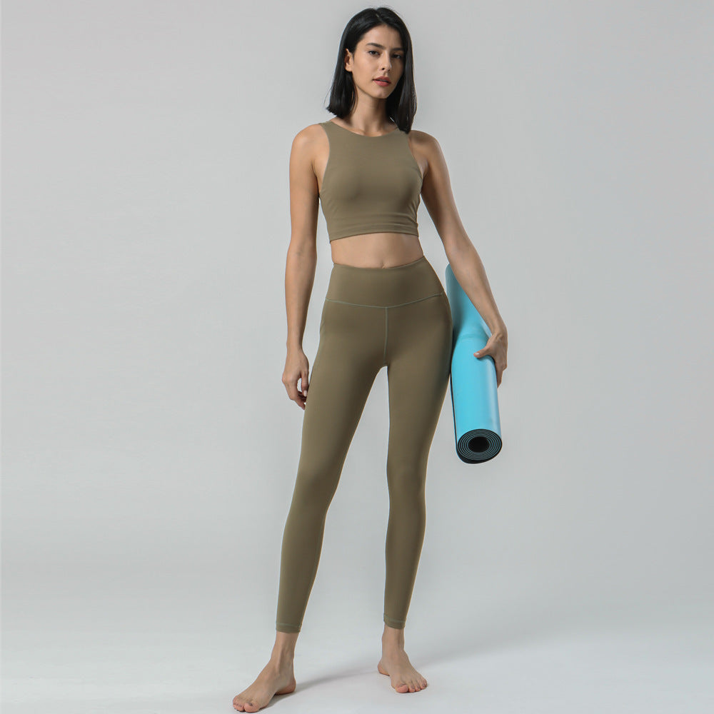 Effortless Performance Women's High Waist Yoga and Fitness Leggings with Convenient Side Pockets