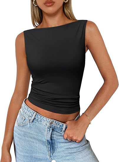 Chic Slim Fit Sleeveless Pullover Top for Women Everyday Wear