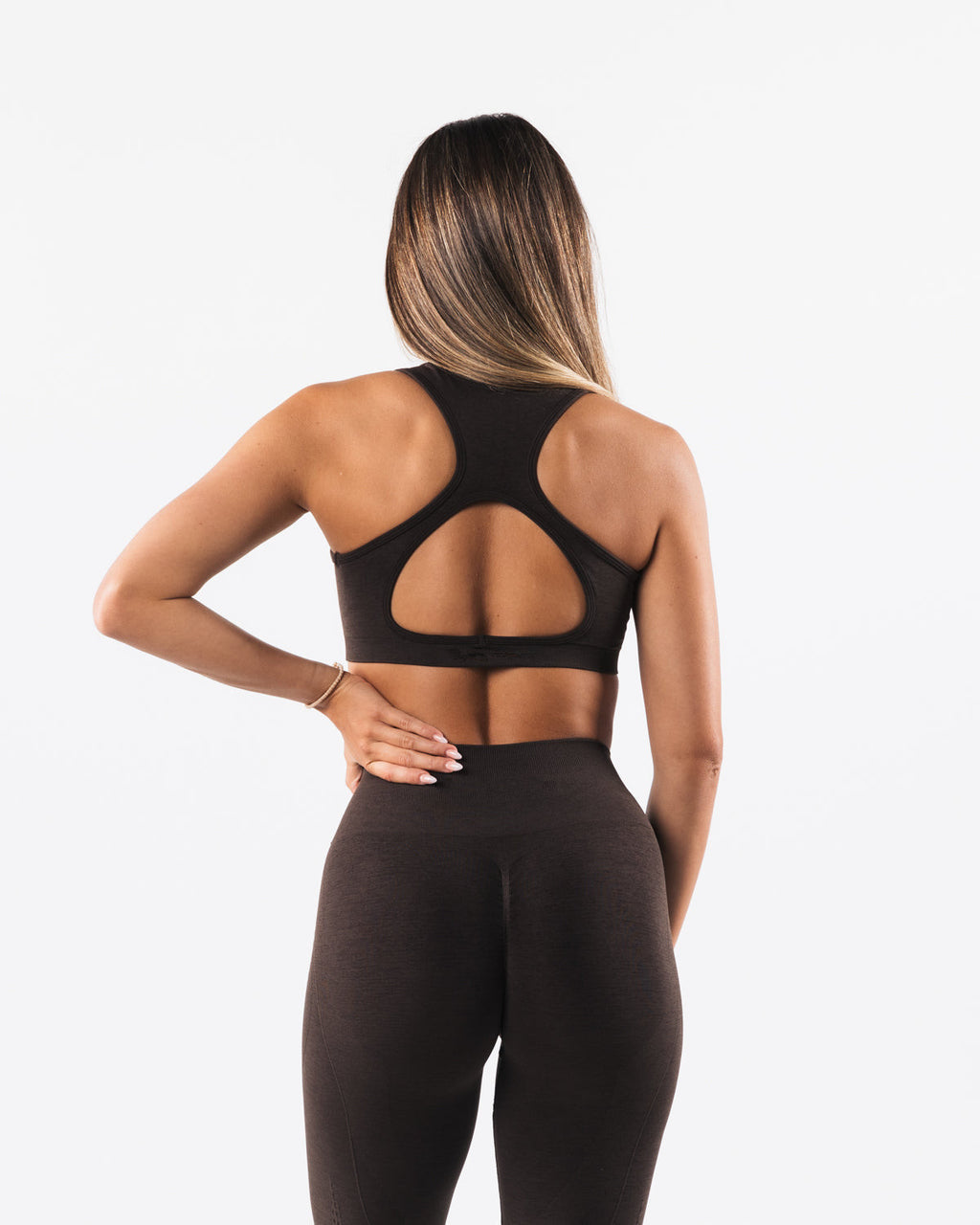 Seamless Ribbed Activewear Set for Women | Yoga Sports Bra & Leggings