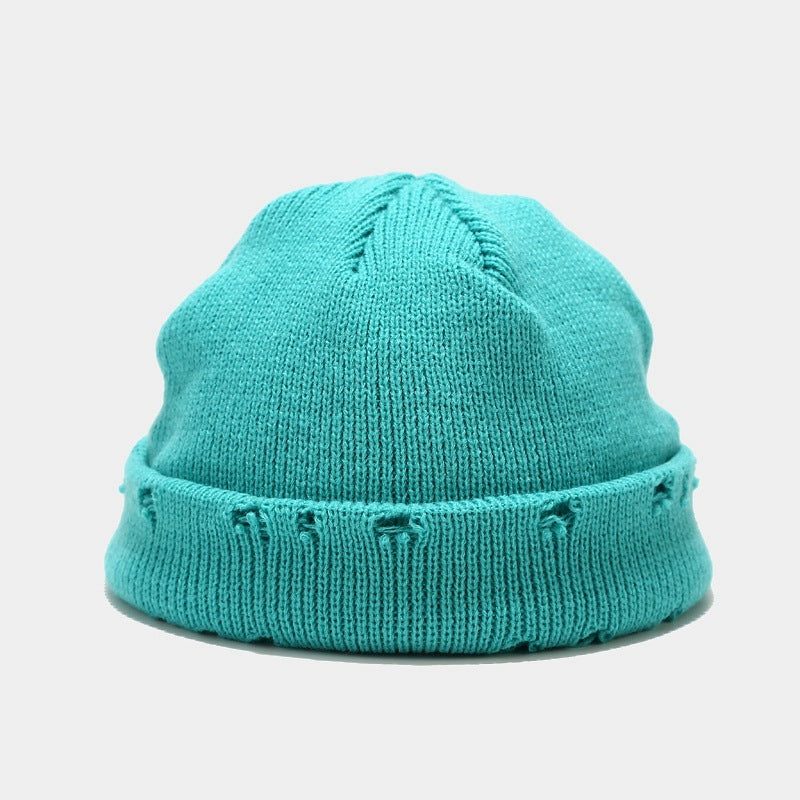 Distressed Knit Beanie - Trendy Comfort Hat