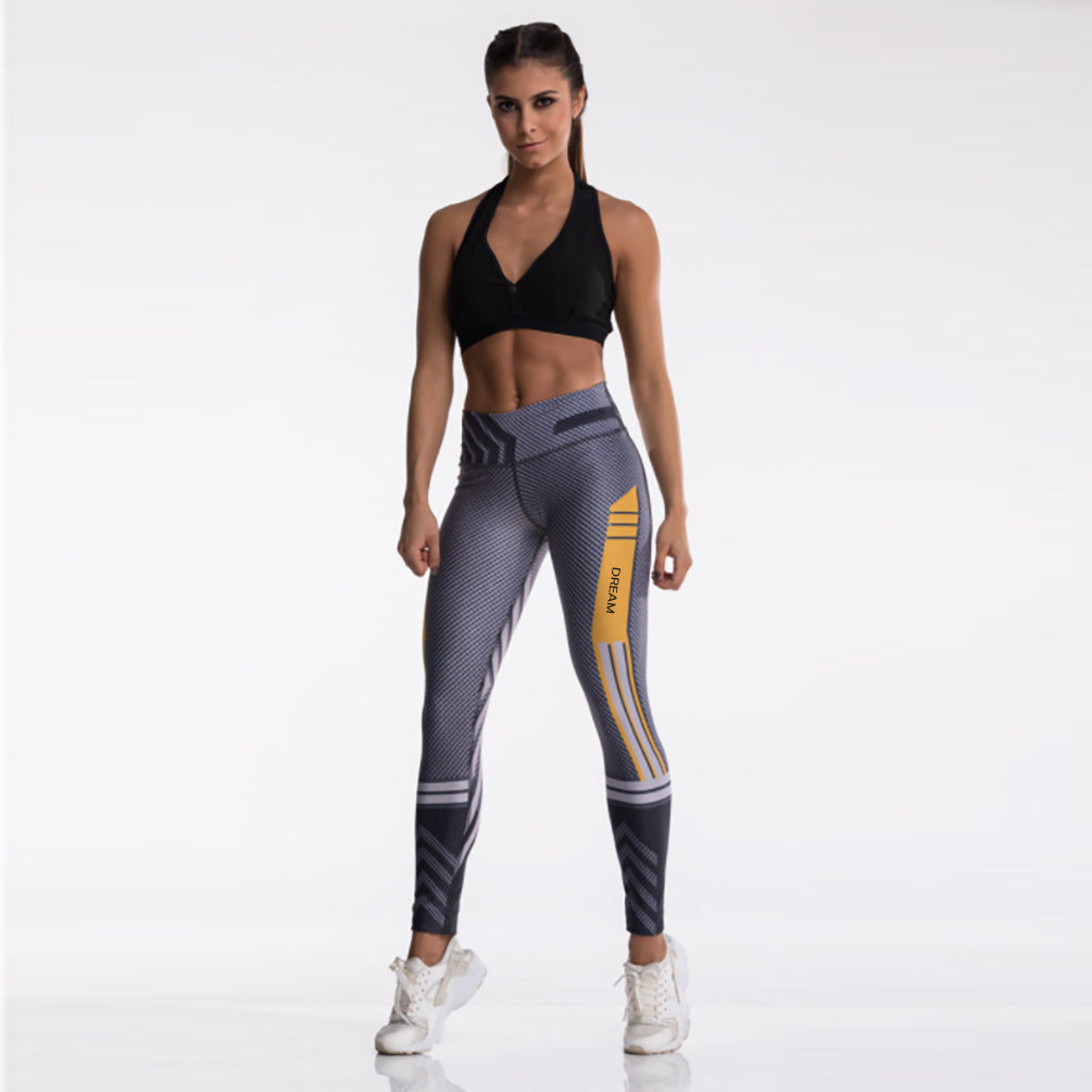 Vibrant Digital Print Stretch Activewear Leggings for Your Active Lifestyle