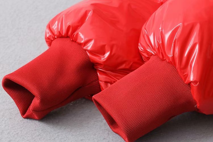 Chic Glossy Padded Puffer Jacket for Trendy Winter Warmth and Style