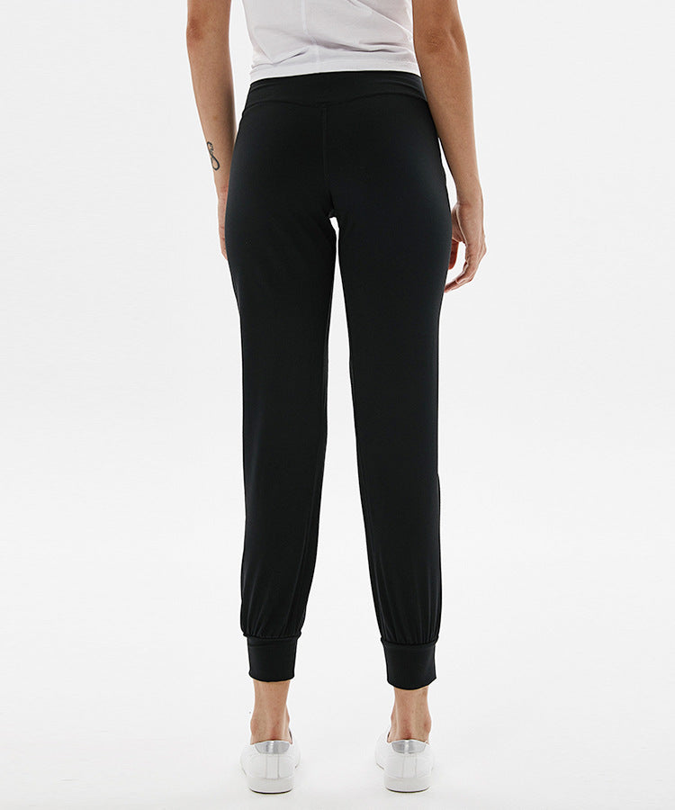 Comfortable High Waist Loose Pocket Yoga Cropped Pants