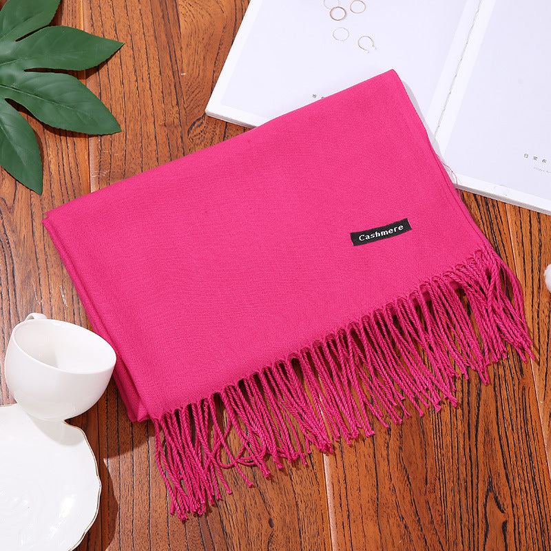 Luxurious Solid Shawl Scarf | Soft & Warm Wrap