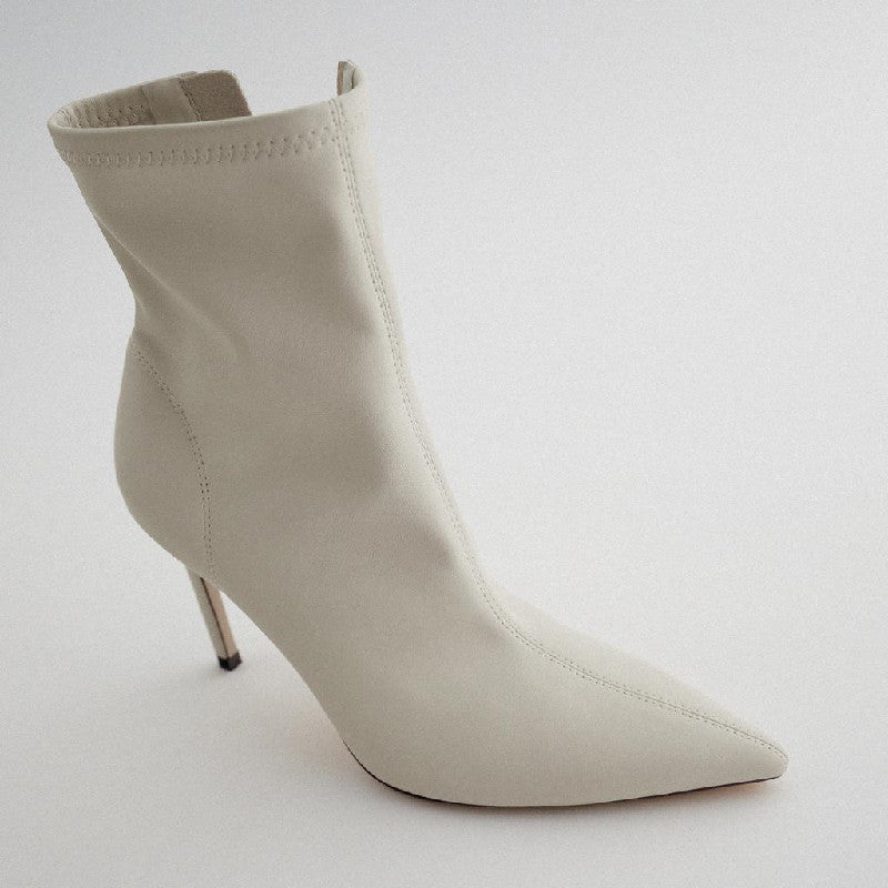 Chic Stretch Pointed Toe Stiletto Ankle Boots