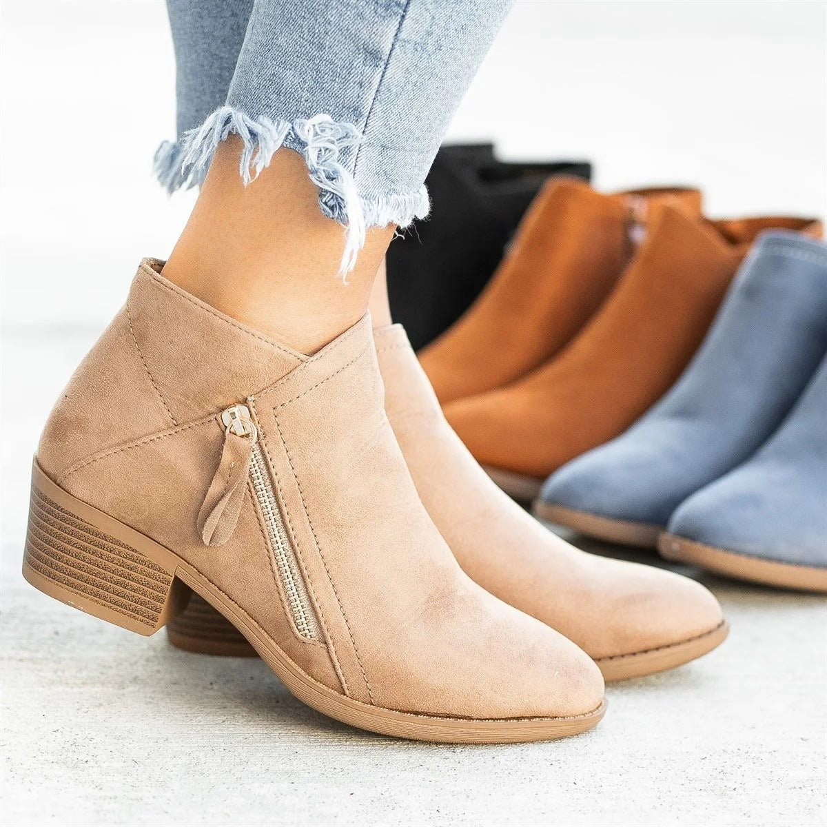 City Chic Side-Zip Ankle Bootie