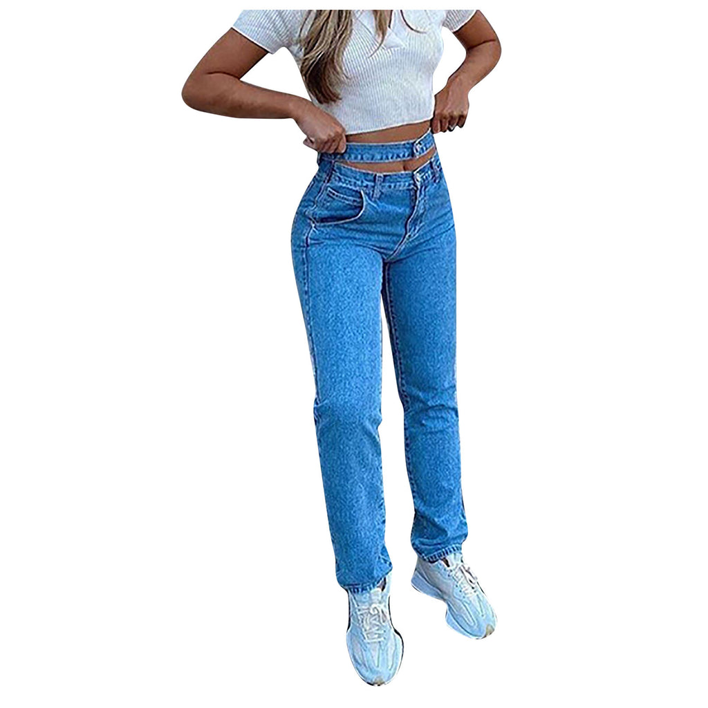 Aria Cutout Waist High-Rise Jeans