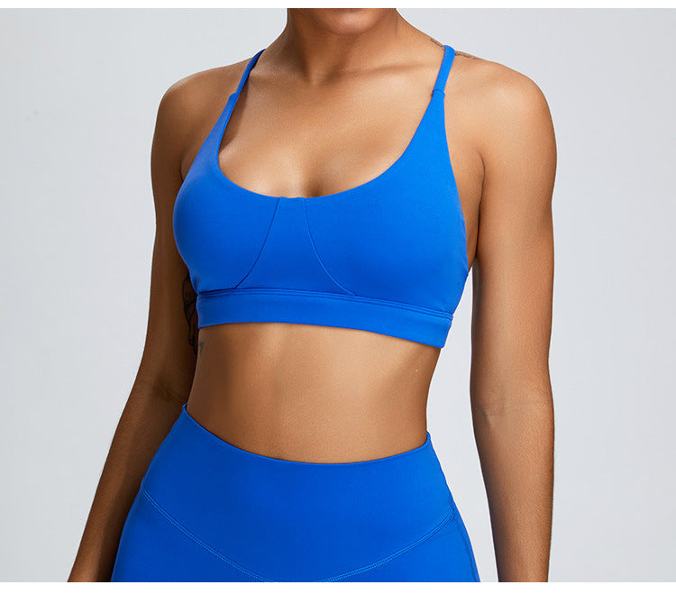 High Waisted Sculpting Workout Shorts and Racerback Sports Bra Set