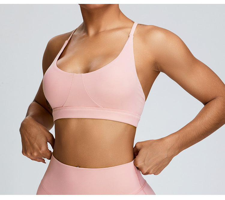 High Waisted Sculpting Workout Shorts and Racerback Sports Bra Set