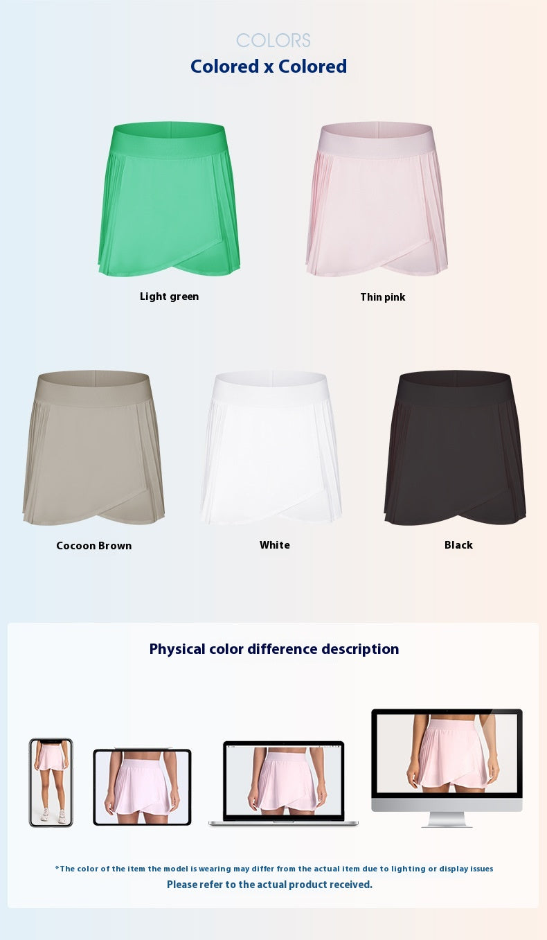Stay Cool Hydrocool Performance Pleated Tennis Skort and Yoga Skirt