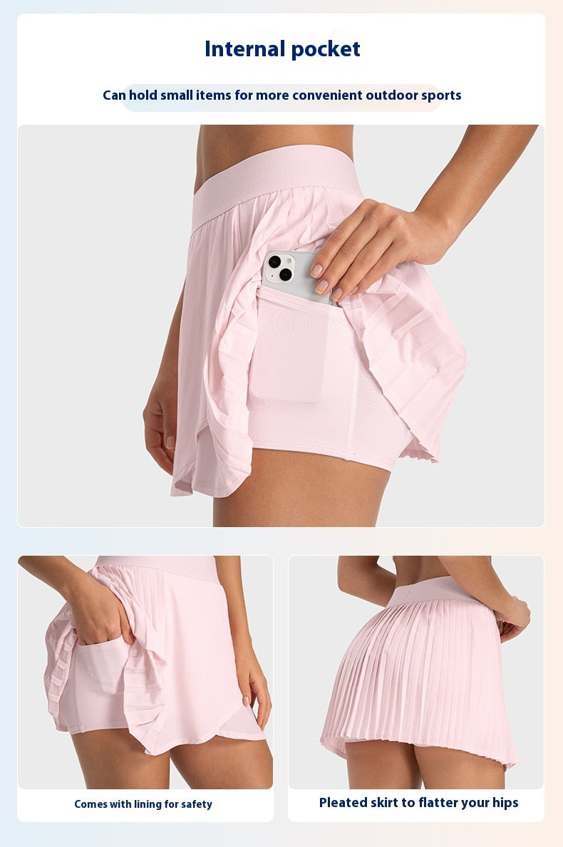 Stay Cool Hydrocool Performance Pleated Tennis Skort and Yoga Skirt