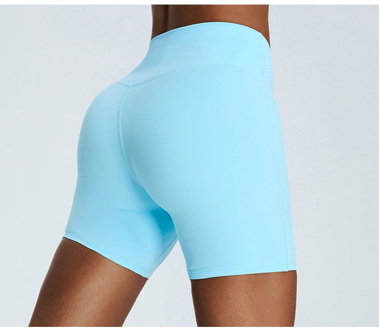 High Waist Nude Feel Yoga and Cycling Fitness Shorts for Ultimate Comfort