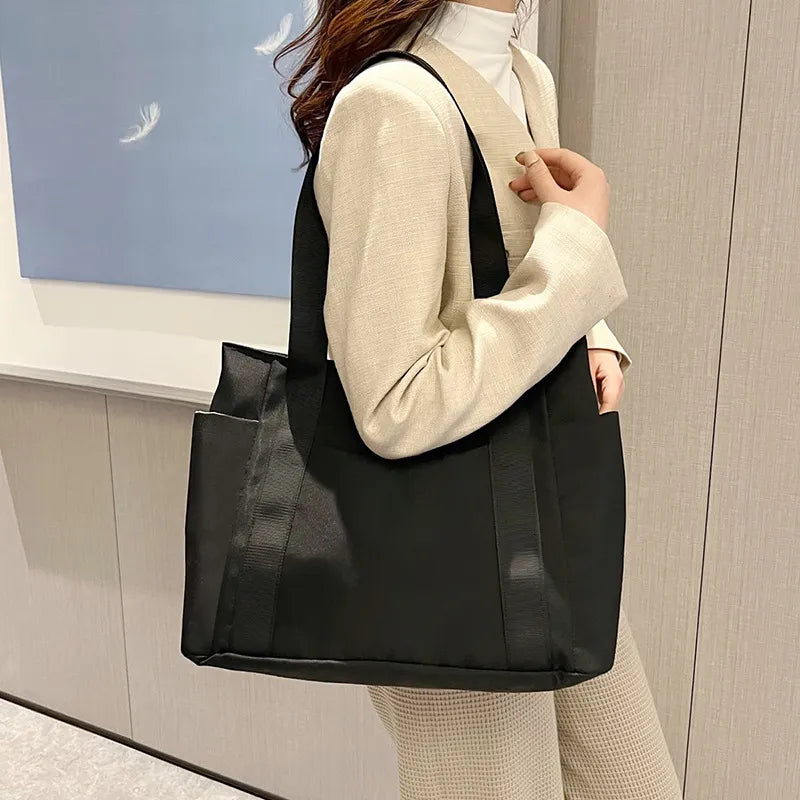 Chic Nylon Tote Bag - Everyday Style & Storage