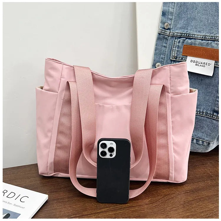 Chic Nylon Tote Bag - Everyday Style & Storage