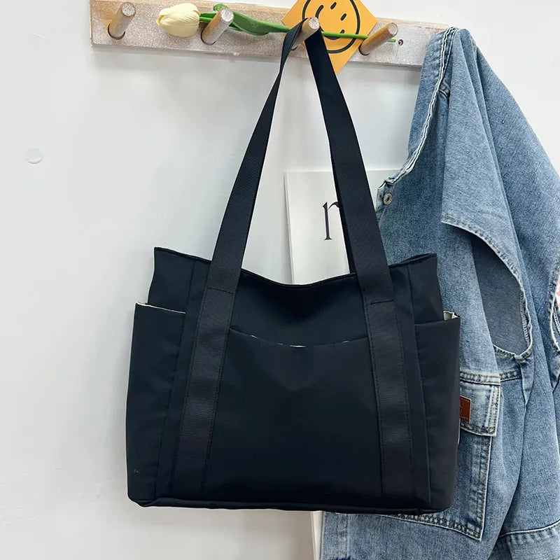 Chic Nylon Tote Bag - Everyday Style & Storage