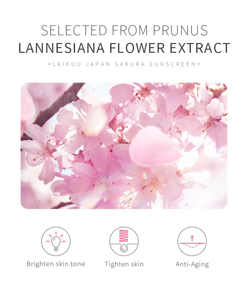 Japan Sakura Sunscreen SPF 50 PA+++ | Whitening