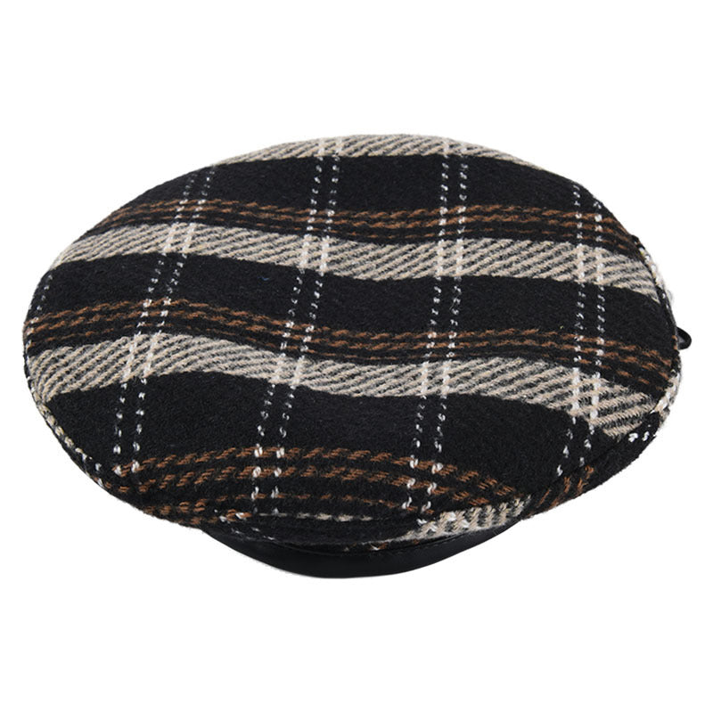 Excellent Quality Plaid Wool Beret for Women