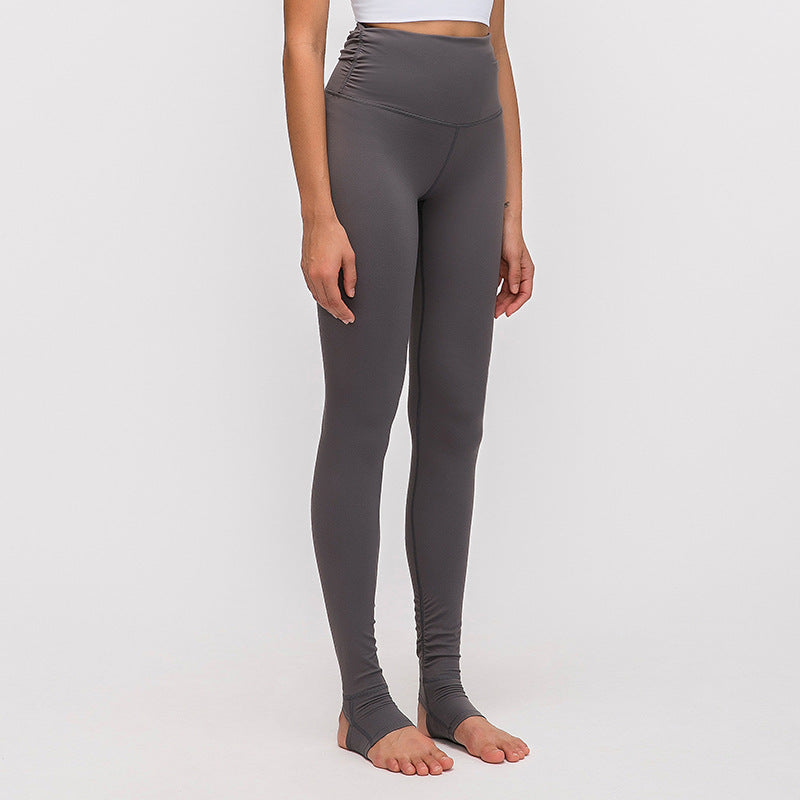 Soft Cotton Blend High Waist Stirrup Yoga and Pilates Leggings