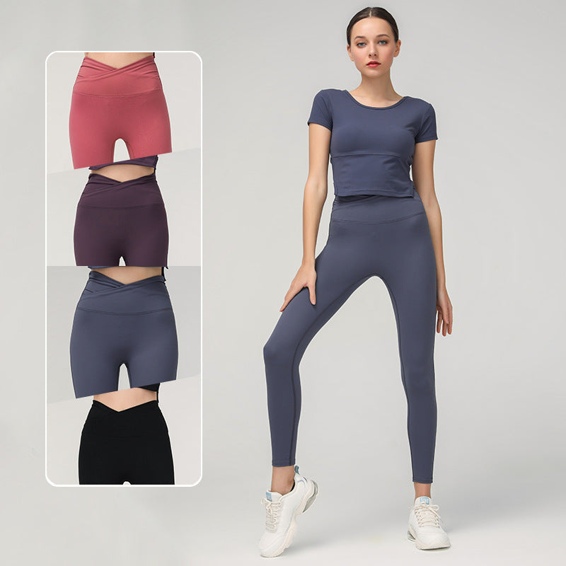High Waist Cropped Leggings for Active Living and Yoga Sessions