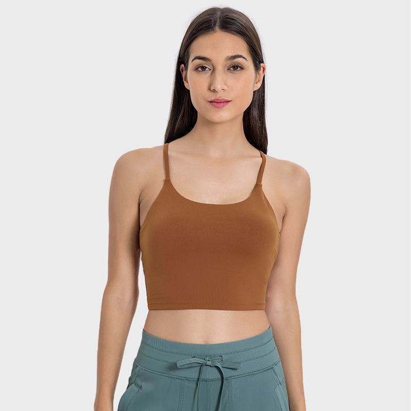 Women's Seamless Activewear Sports Bra Crop Top with Removable Padding for Yoga and Training