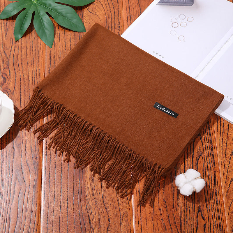 Luxurious Solid Shawl Scarf | Soft & Warm Wrap