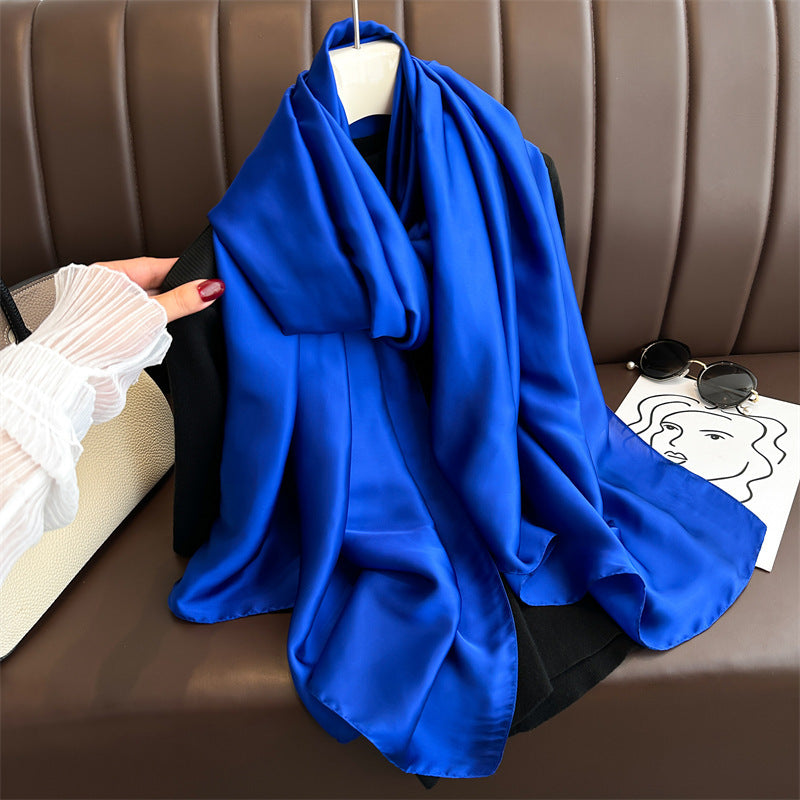 Soft Solid Scarf - Versatile Polyester Wrap