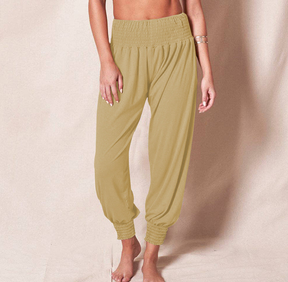 Soft Cotton Harem Pants: Casual Comfort for Yoga & Leisure