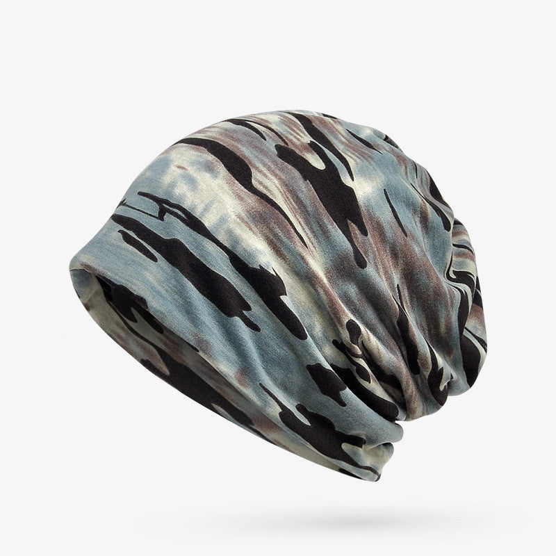 Unisex Camo Slouchy Beanie - Flexible Cotton Headwear