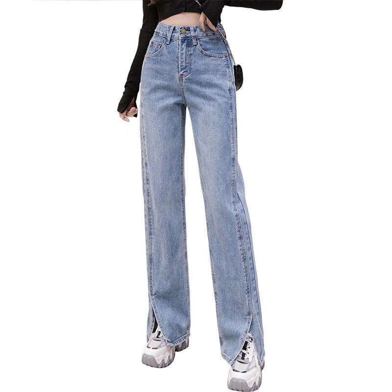 Nova High-Waist Split Hem Jeans