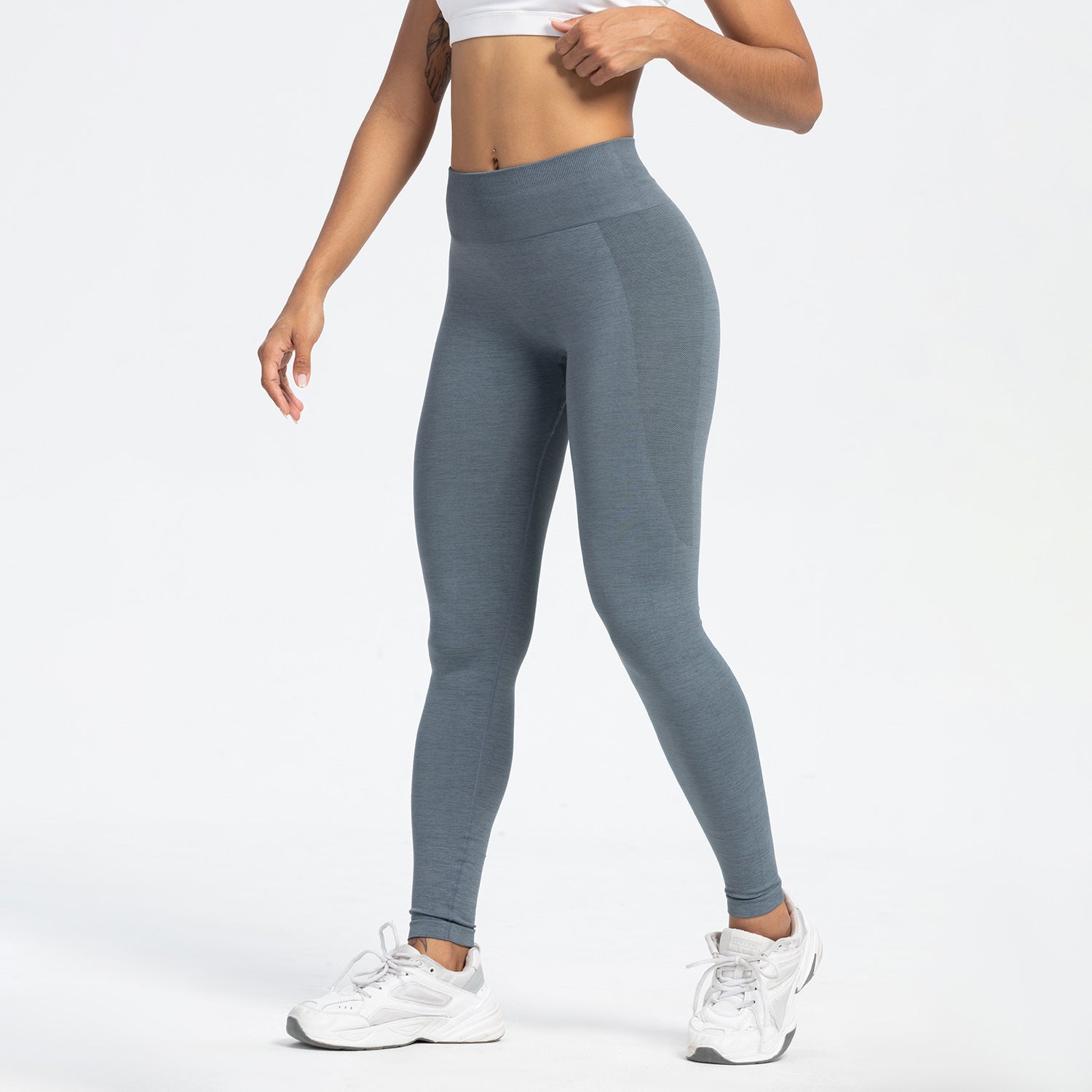 Seamless High-Waist Yoga Pants for Women - Moisture-Wicking Fit