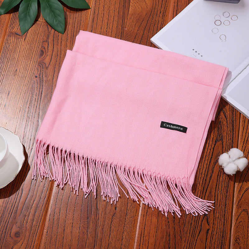 Luxurious Solid Shawl Scarf | Soft & Warm Wrap