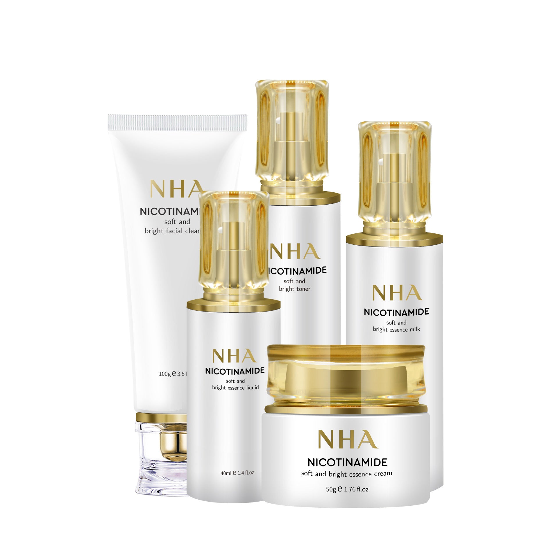Nicotinamide Brightening 5-Pc Skincare Set