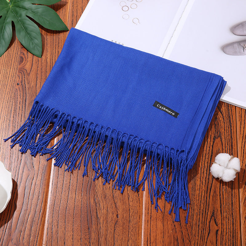 Luxurious Solid Shawl Scarf | Soft & Warm Wrap