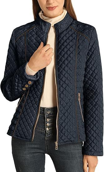 Lightweight Quilted Padded Stand Collar Zip Jacket Everyday Essential