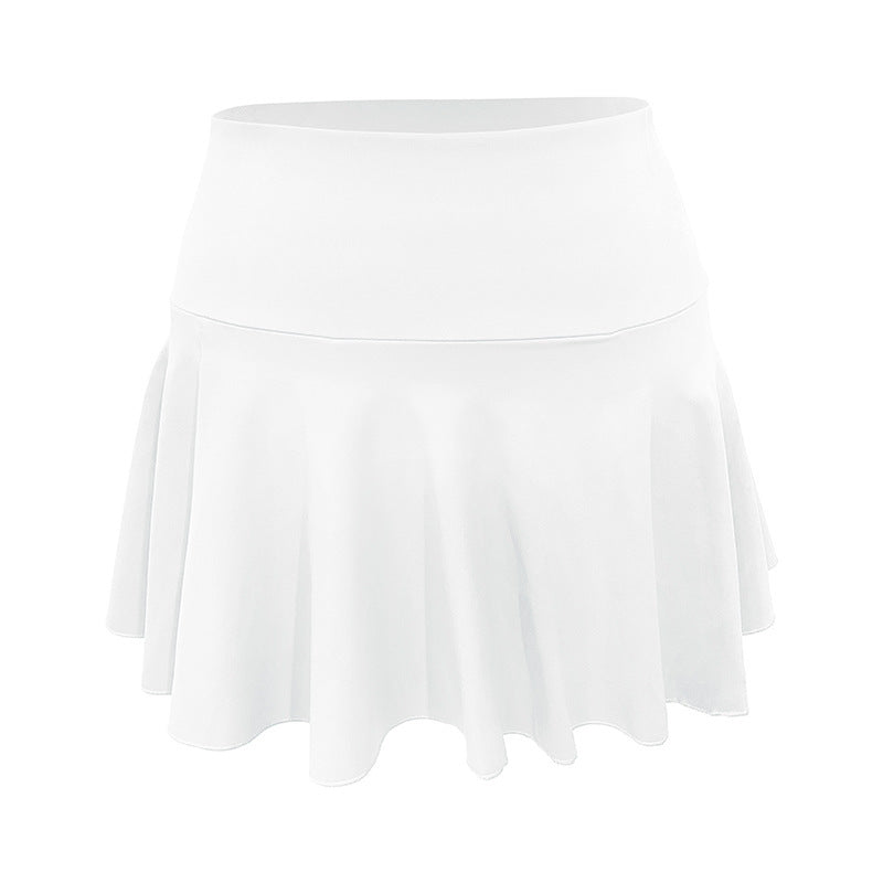 Dynamic Pleated Athletic Skirt with Integrated Shorts for Sport and Leisure