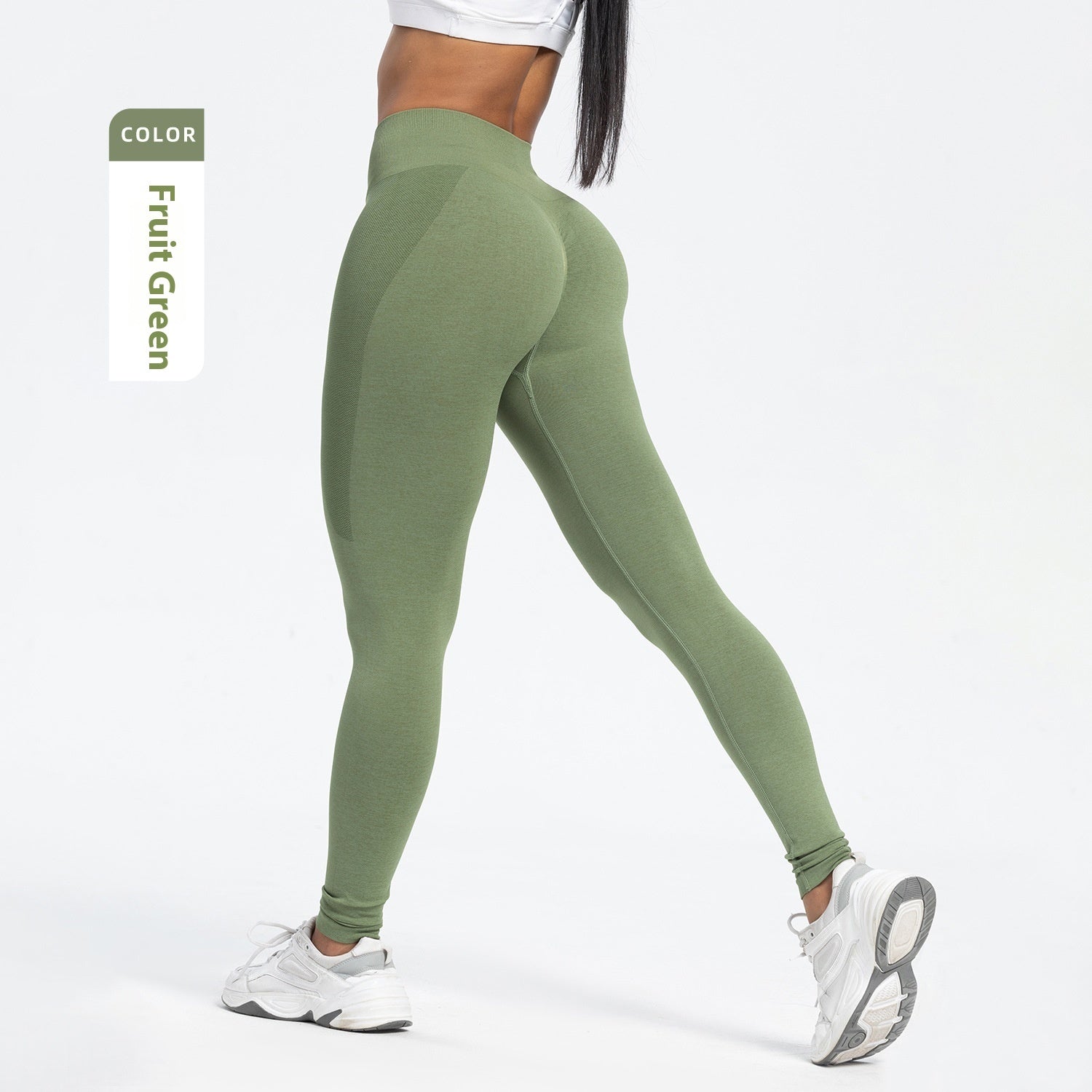 Seamless High-Waist Yoga Pants for Women - Moisture-Wicking Fit