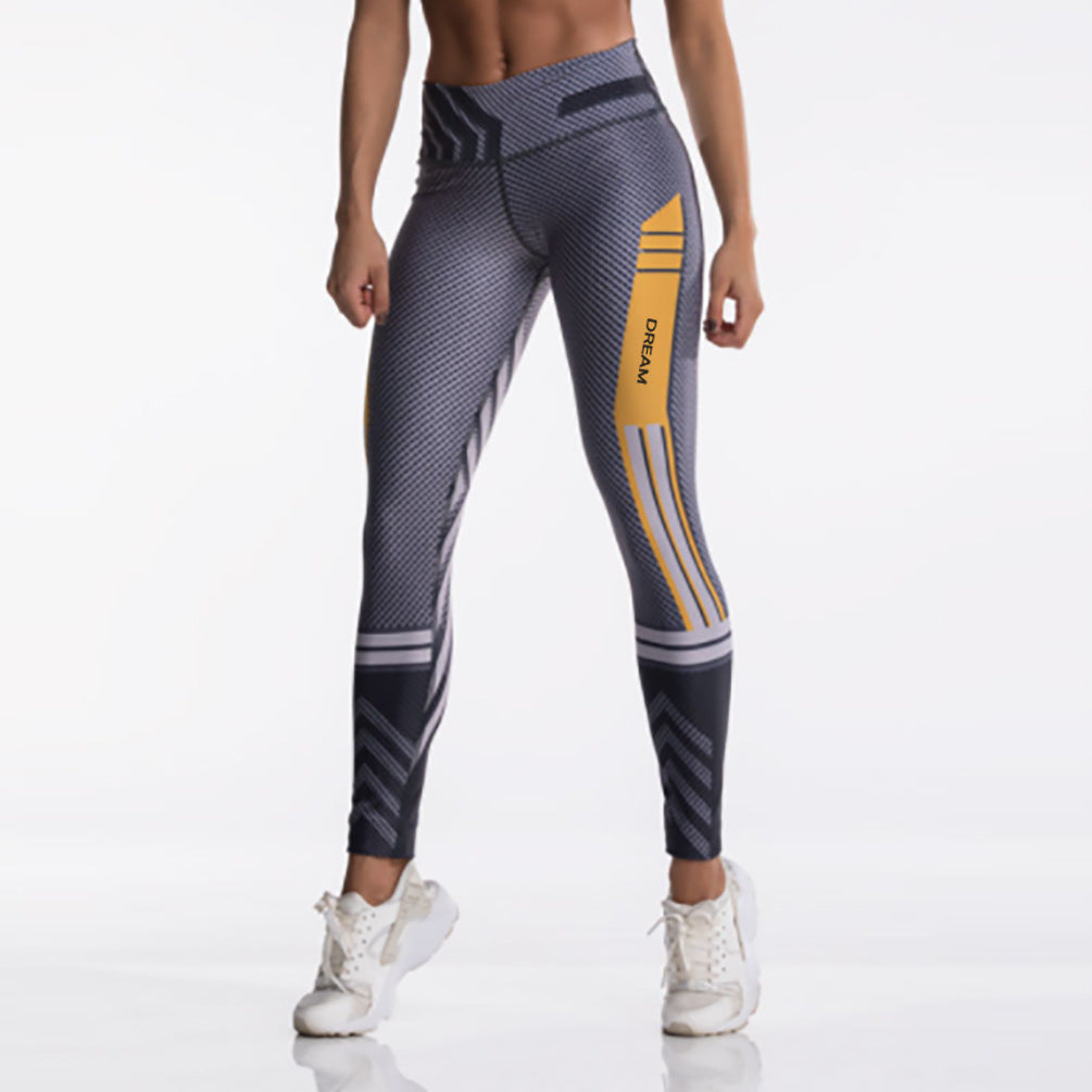Vibrant Digital Print Stretch Activewear Leggings for Your Active Lifestyle