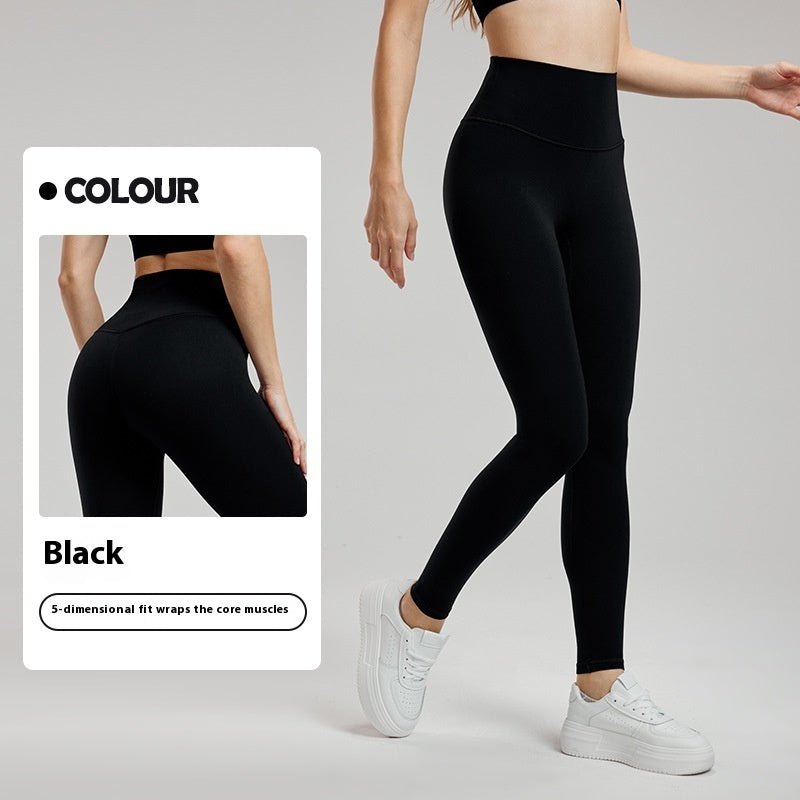 High Waisted Nude Feel Seamless Yoga Fitness Leggings for Workout and Sports