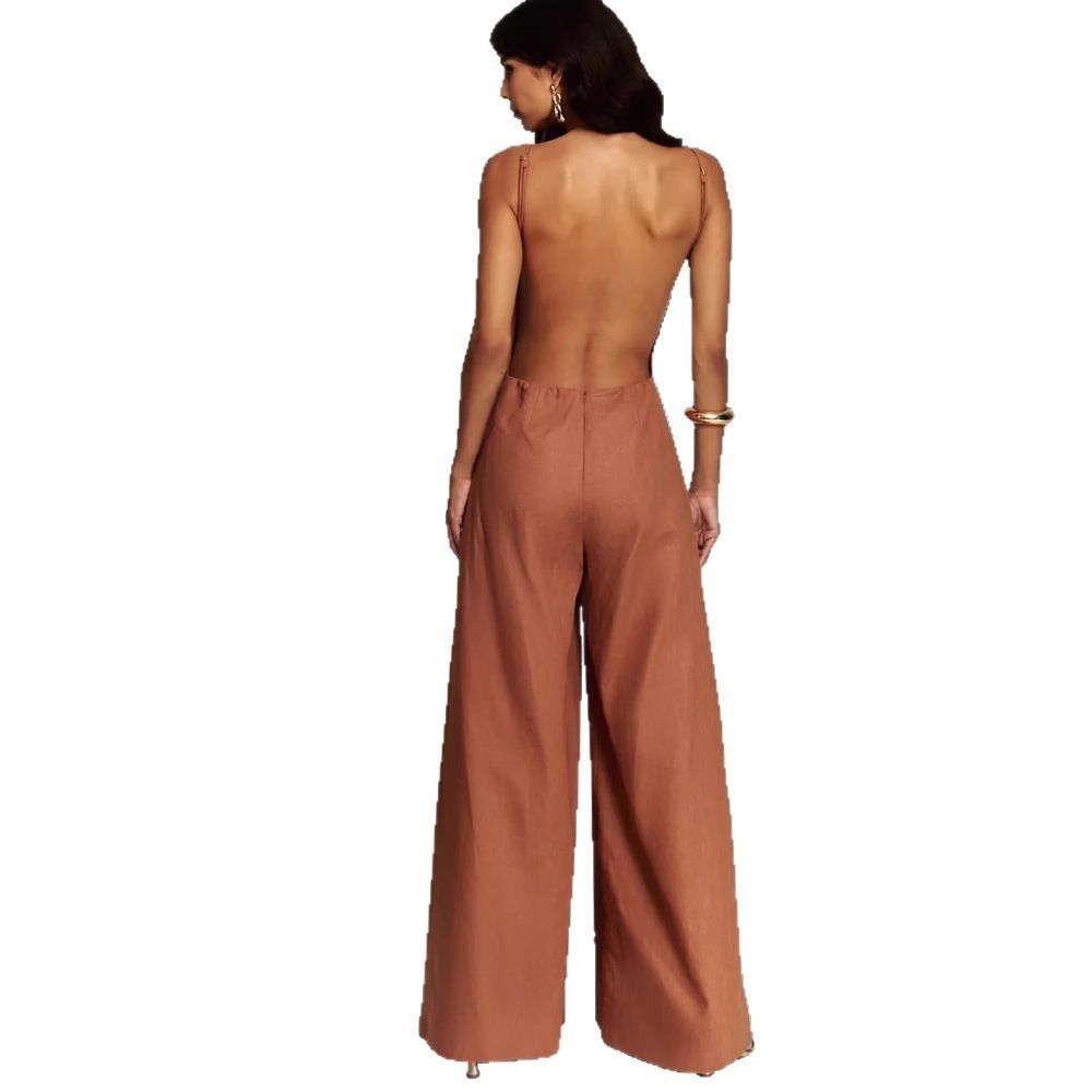 Chic Sleeveless Wide Leg Jumpsuit - Perfect for Spring & Summer