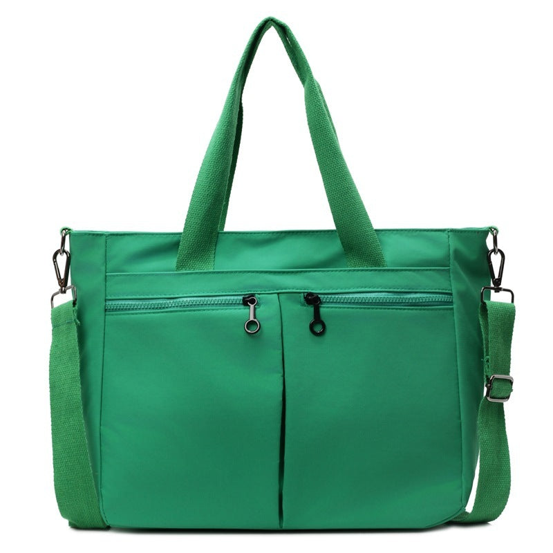 Versatile Oxford Cloth Tote Messenger Bag - Large Capacity