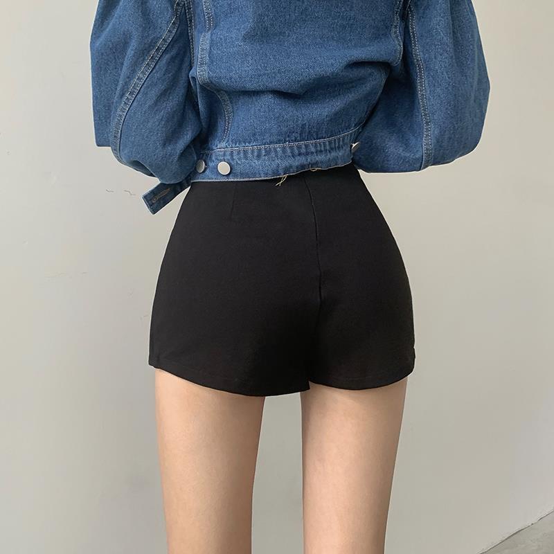 Chic Plus Size High Waist Split Hem Mini Skirt